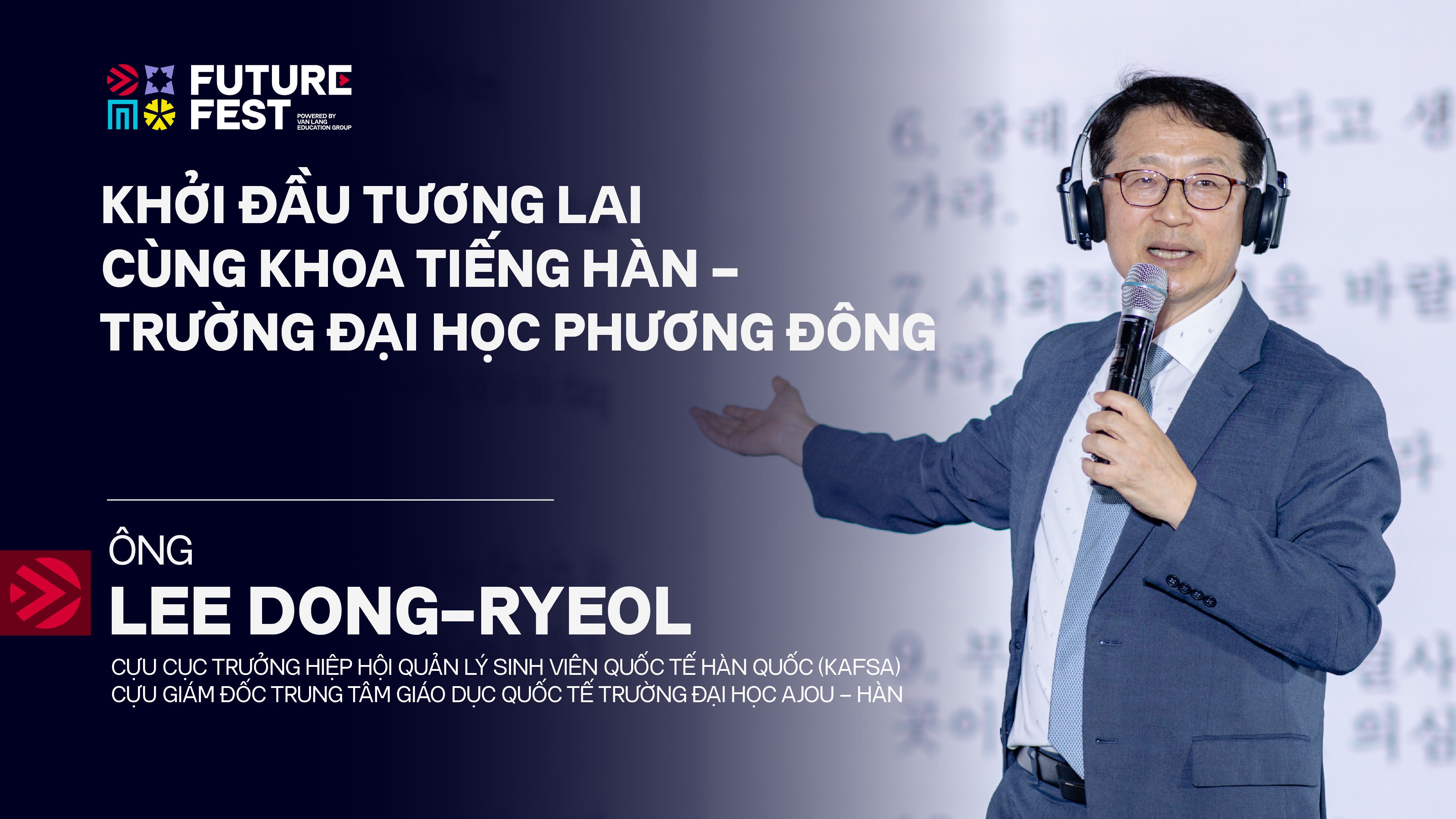 Mr. Lee Dong-Ryeol at Future Fest 2026 | Start the Future with the ...